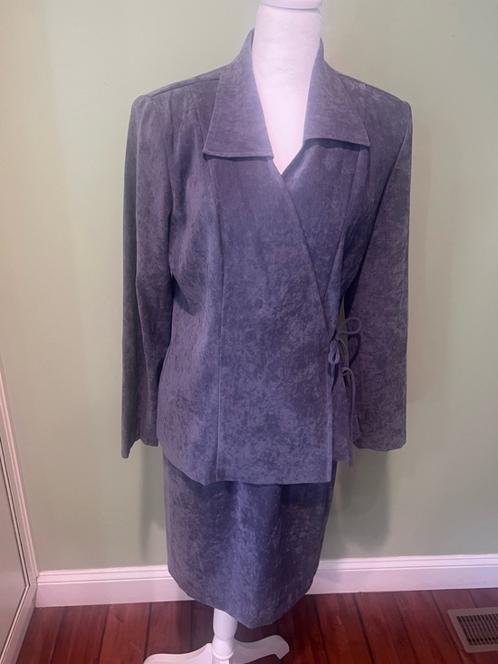 DJ SUMMERS Dresses & Skirts - Women's Midi Wrap Dress in Slate Gray